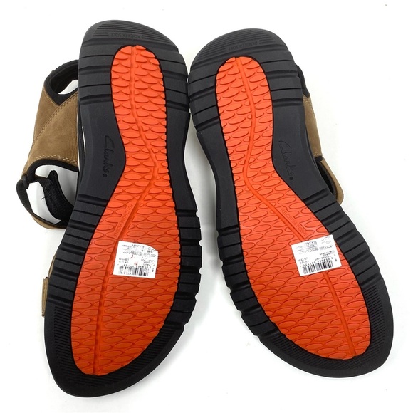 Clarks Wave 2.0 Jump Men’s Sandals Size 13 Tan Leather Walking Comfort Shoes main image 7
